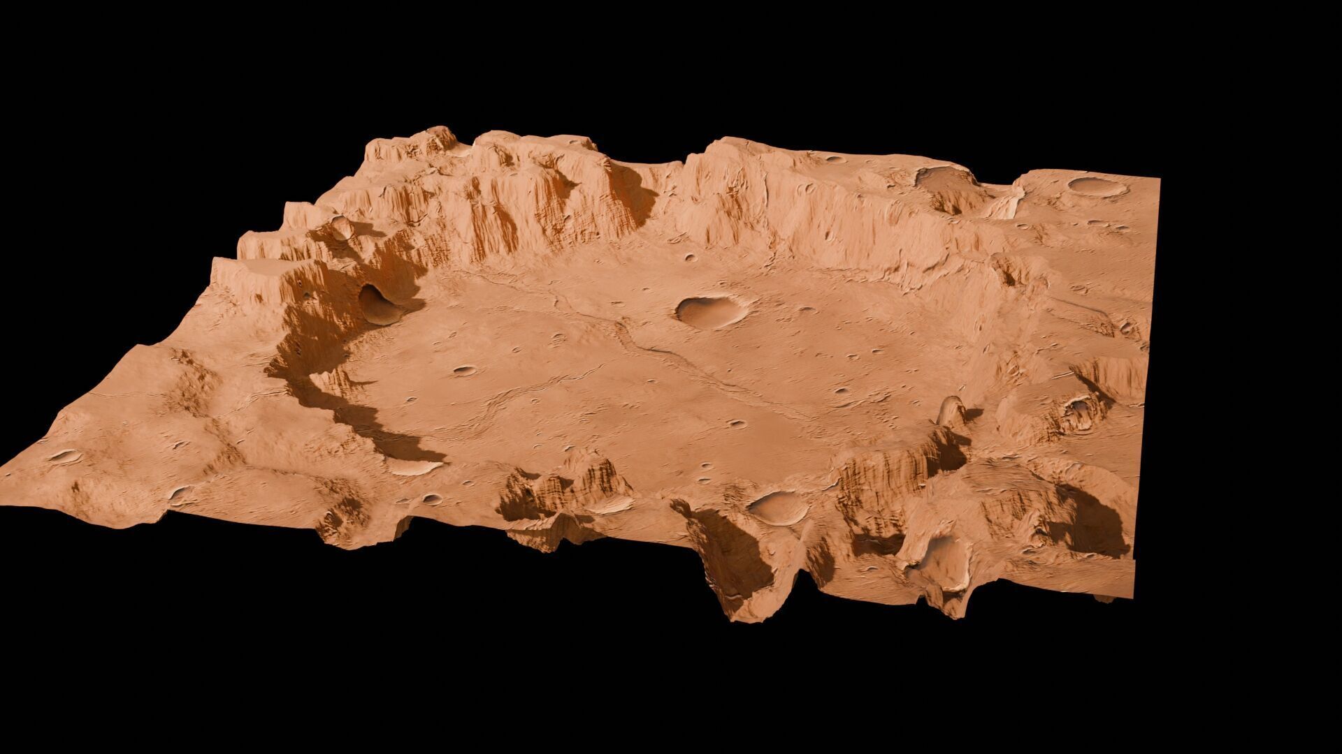 Landscape 3D model Low-poly 3D model_91