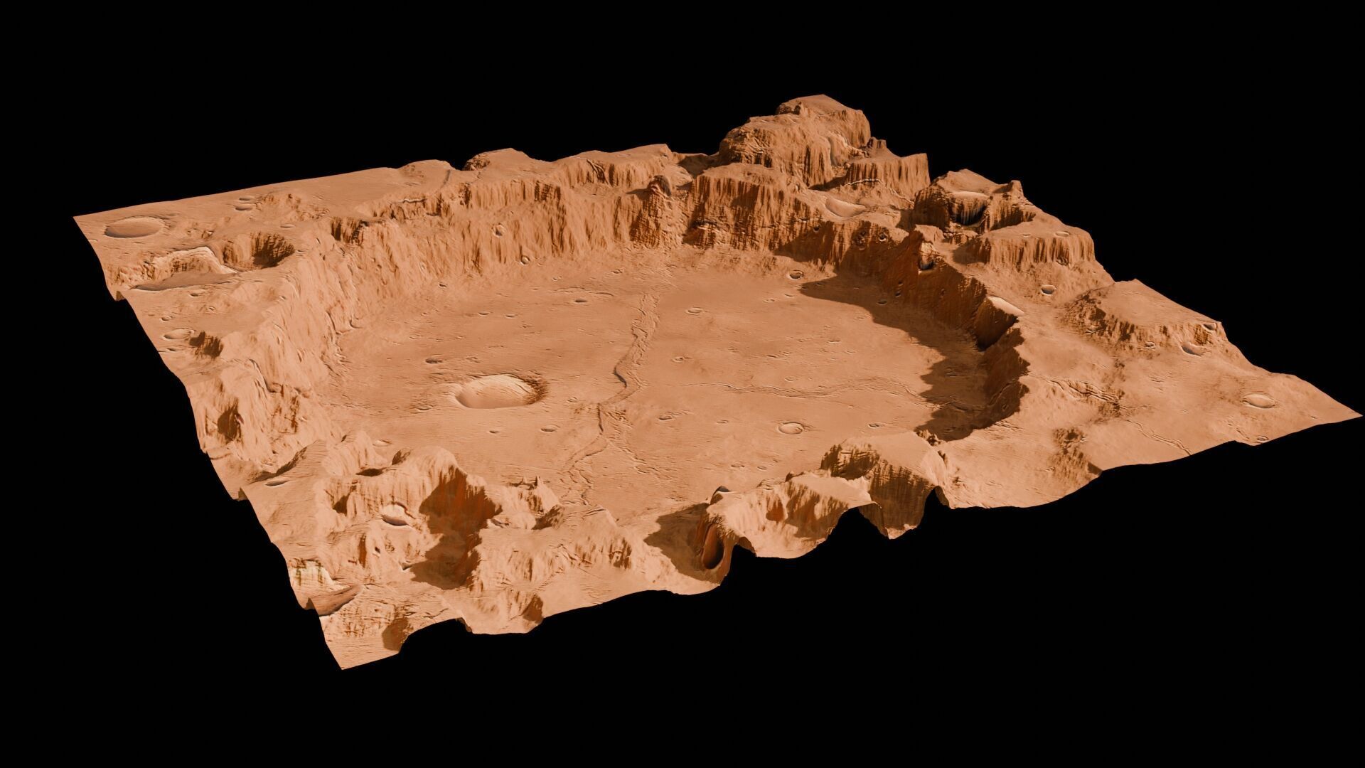 Landscape 3D model Low-poly 3D model_106