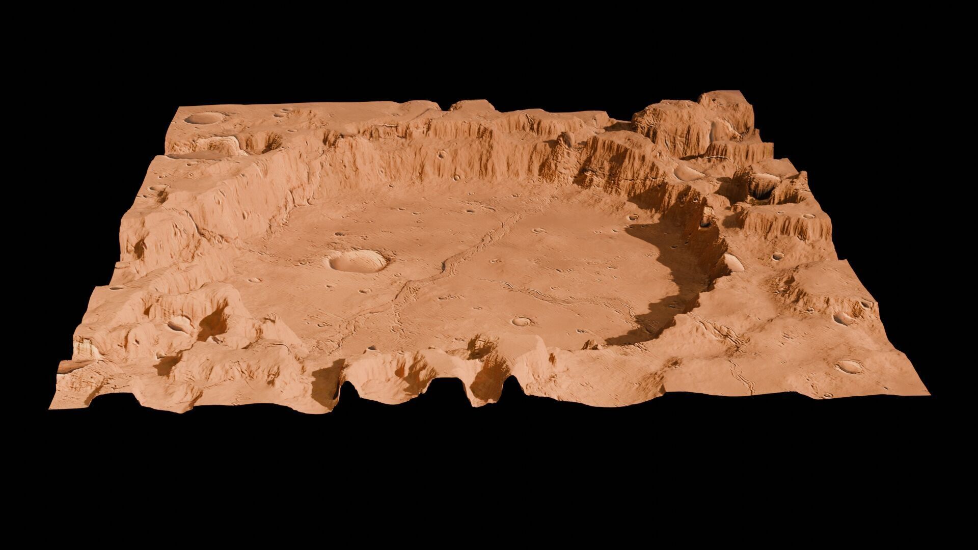 Landscape 3D model Low-poly 3D model_114