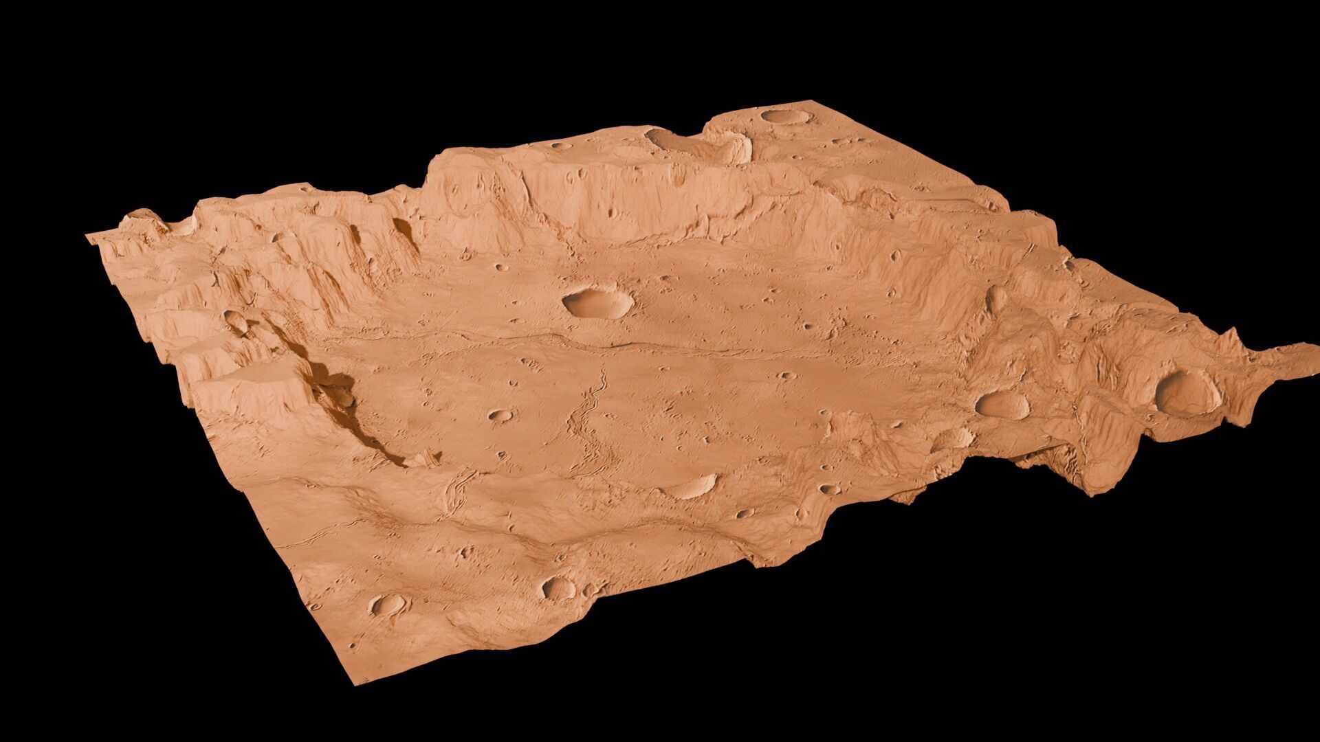 Landscape 3D model Low-poly 3D model_42