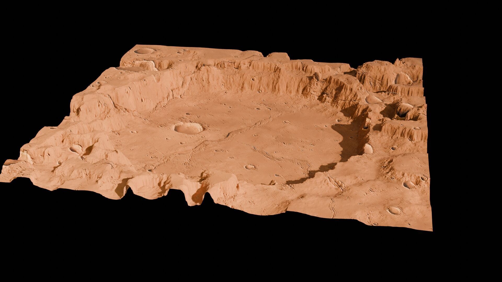 Landscape 3D model Low-poly 3D model_119