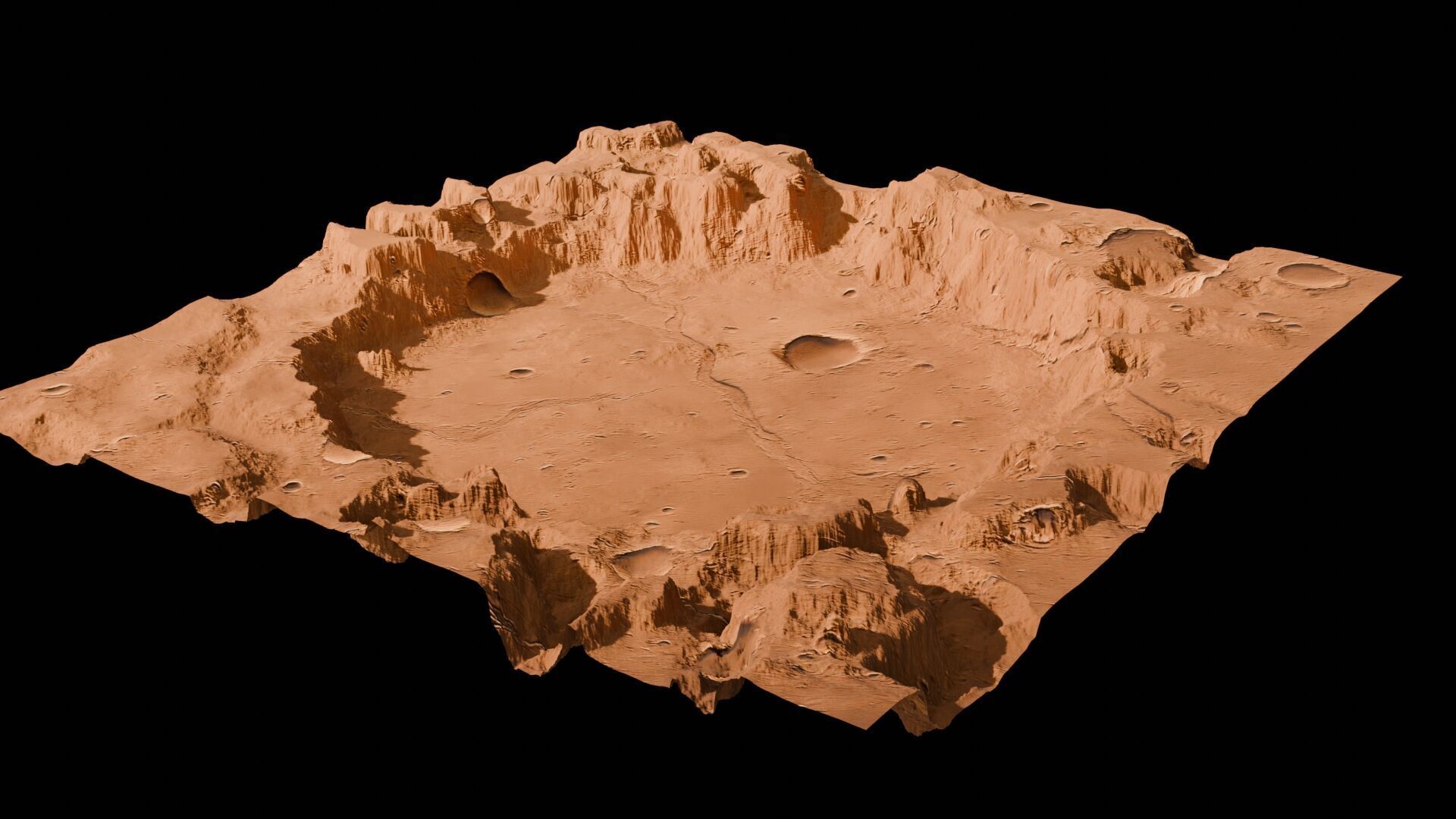 Landscape 3D model Low-poly 3D model_83