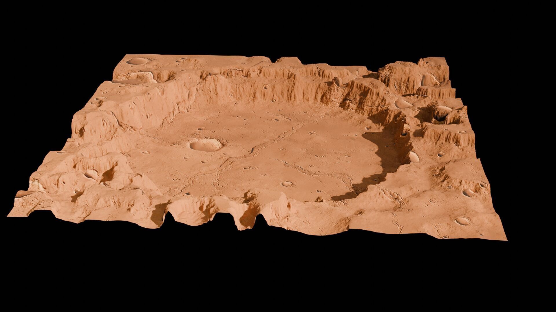 Landscape 3D model Low-poly 3D model_116