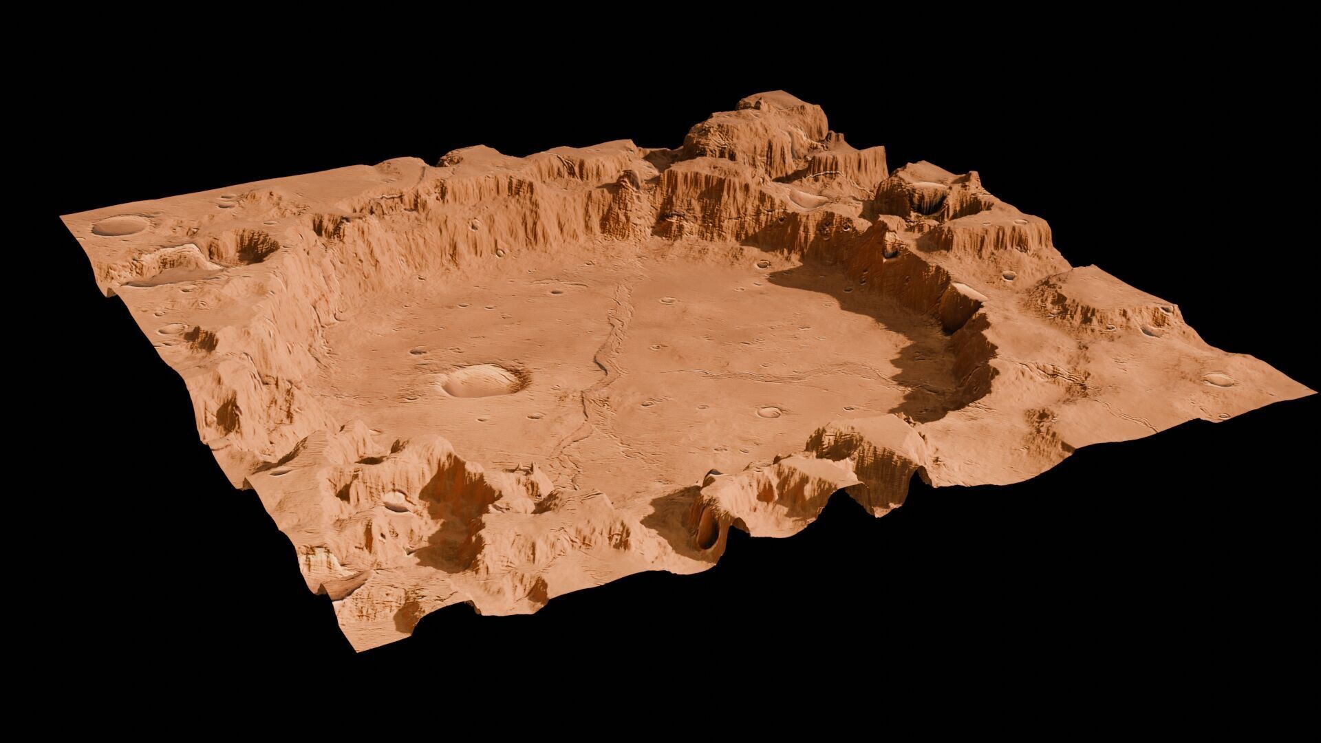 Landscape 3D model Low-poly 3D model_97