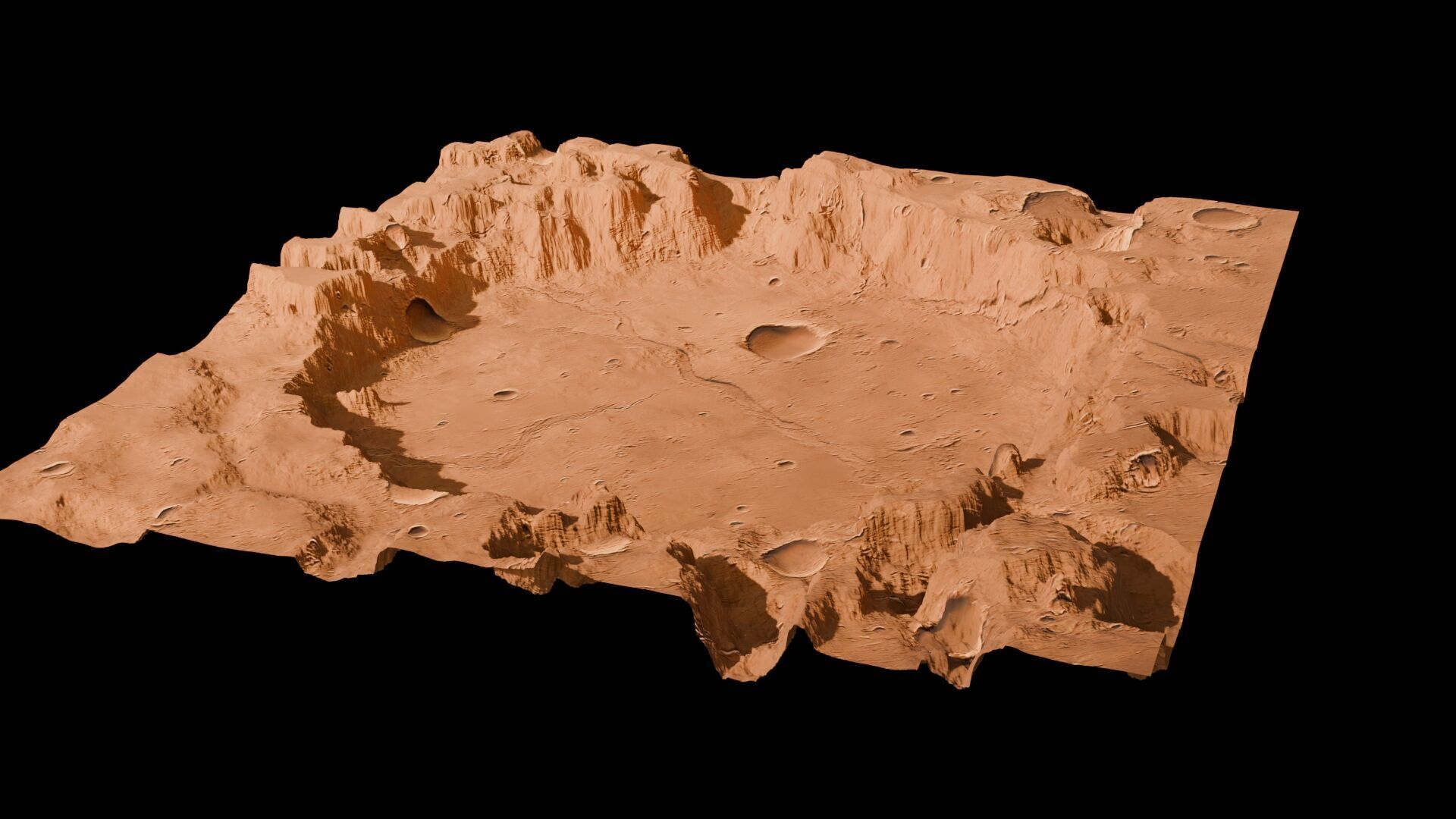 Landscape 3D model Low-poly 3D model_96