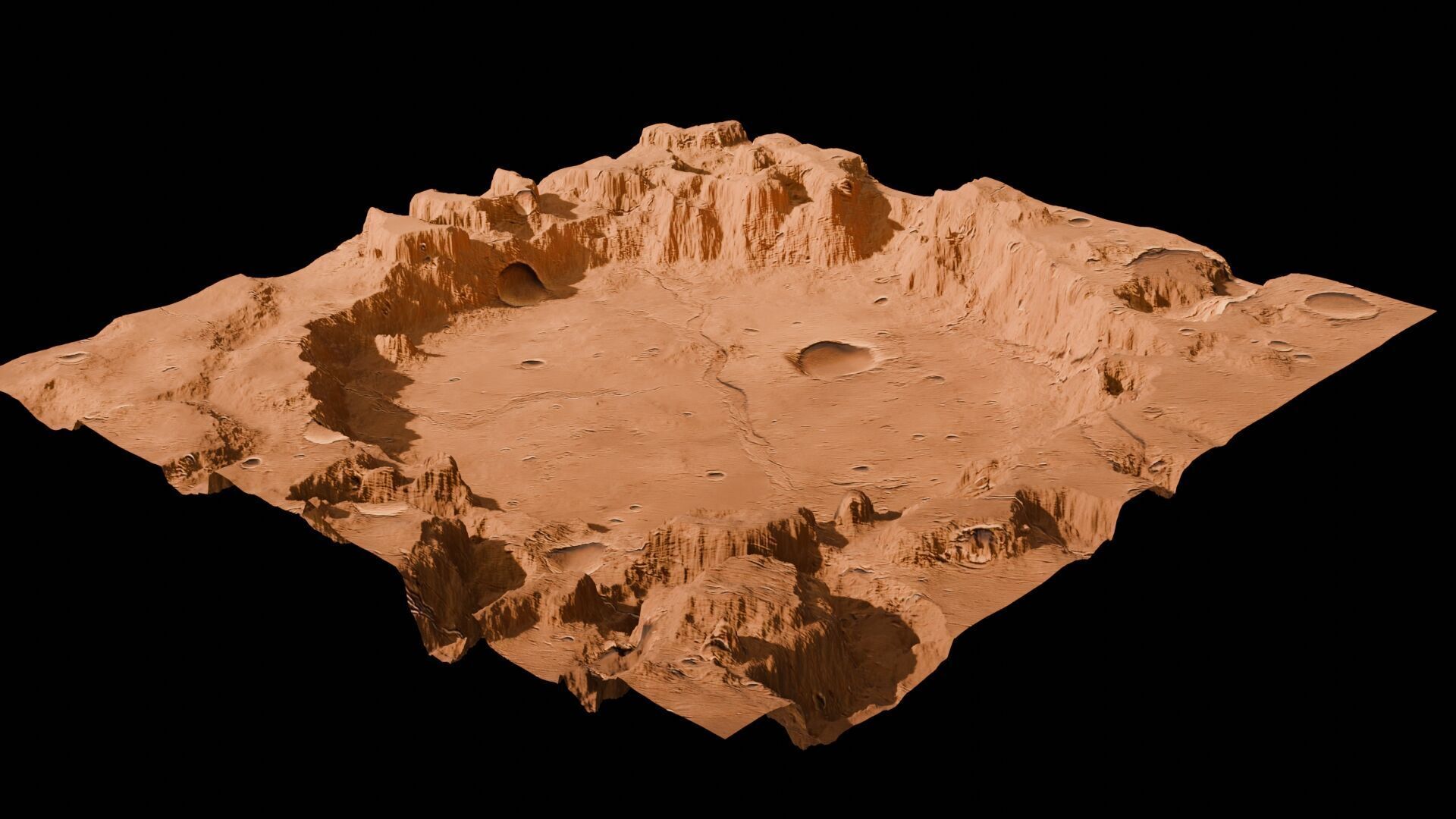 Landscape 3D model Low-poly 3D model_81