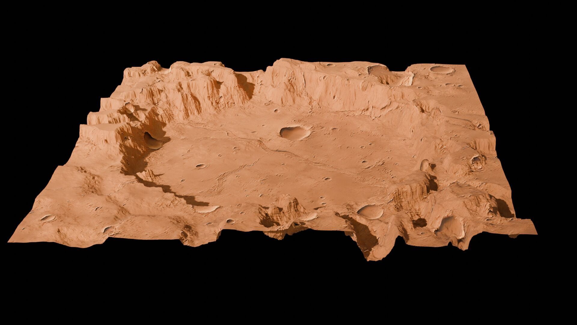 Landscape 3D model Low-poly 3D model_57