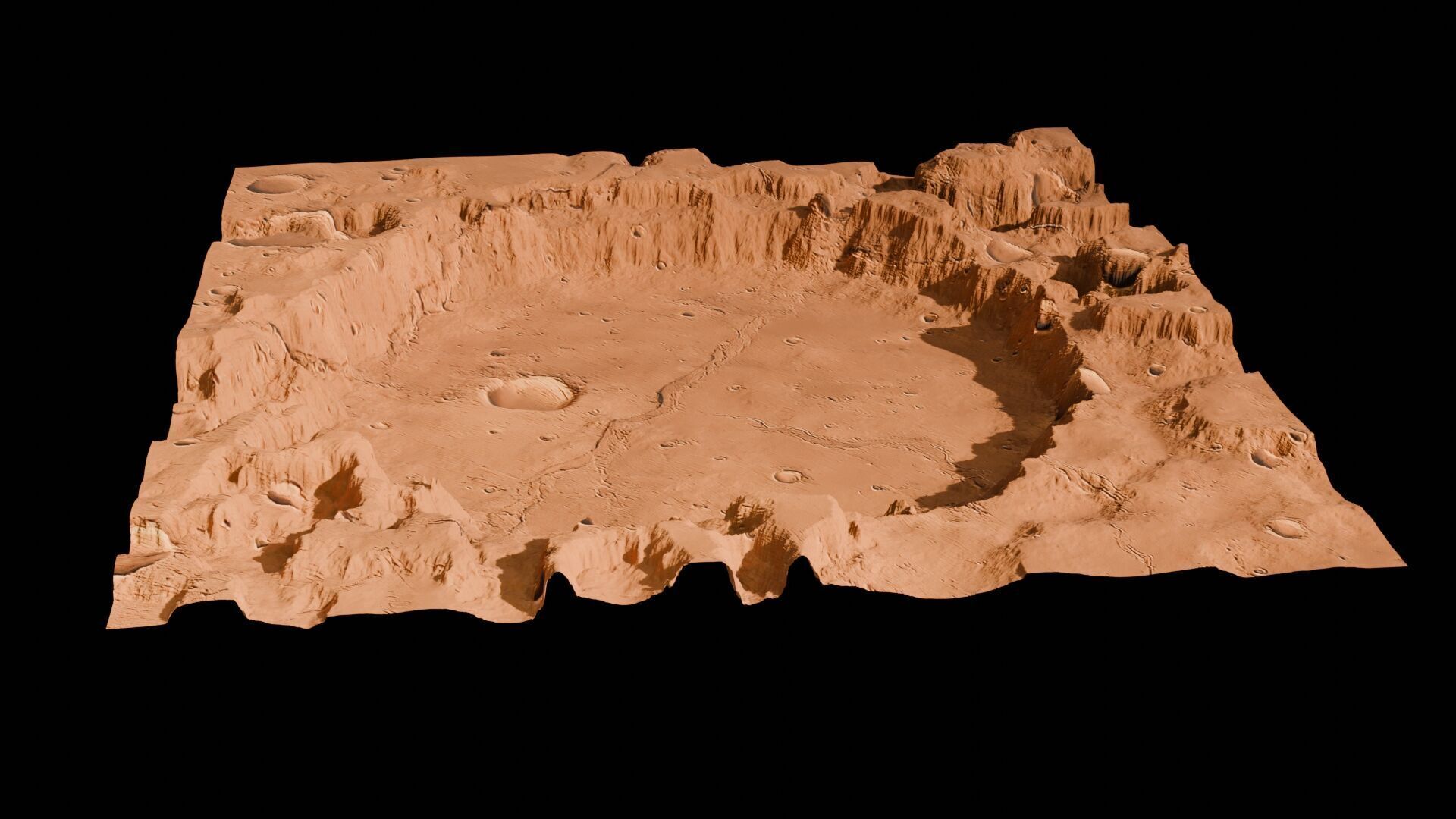 Landscape 3D model Low-poly 3D model_4