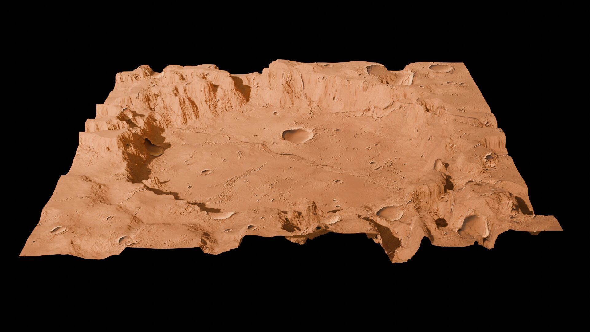 Landscape 3D model Low-poly 3D model_74