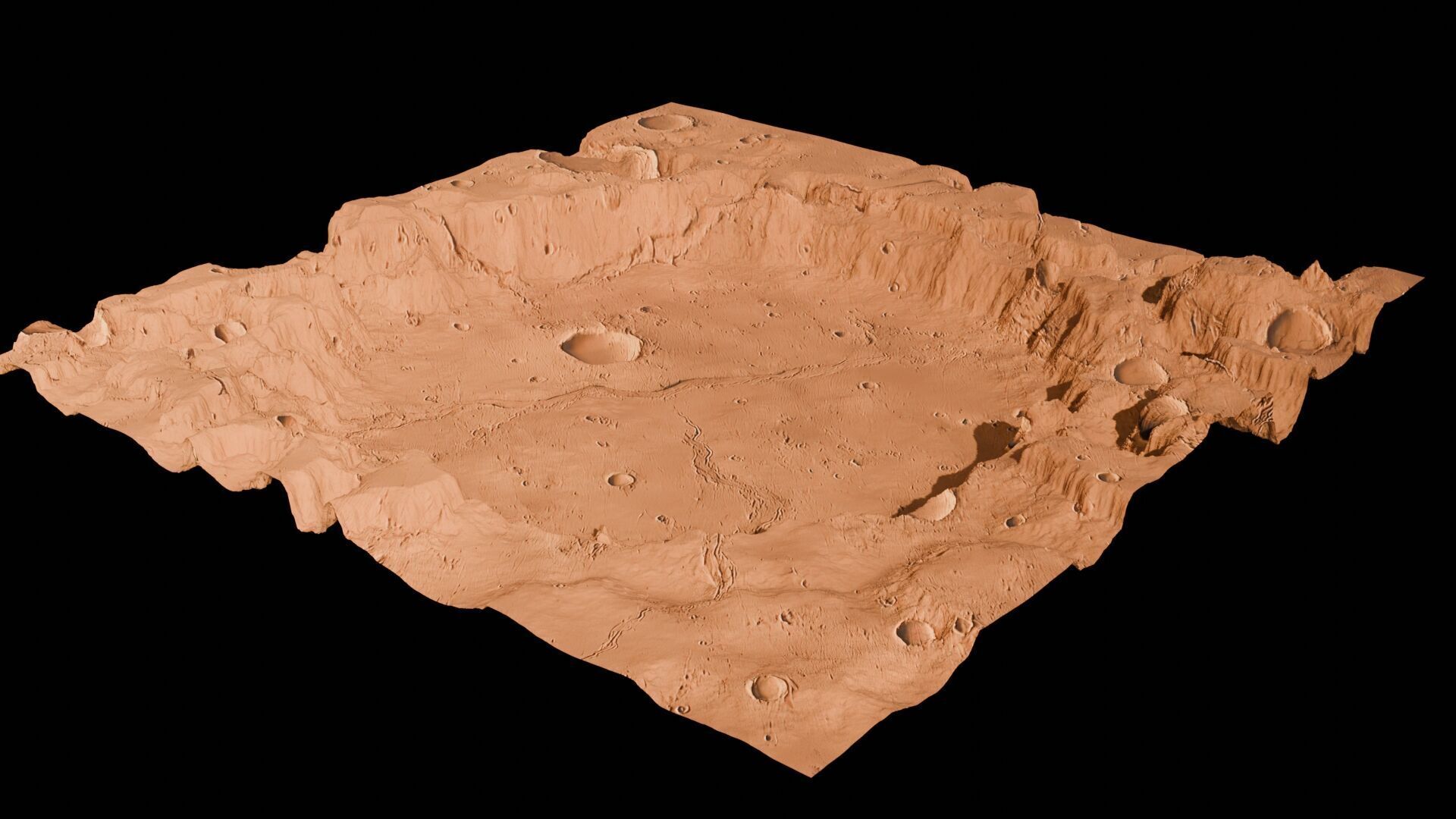 Landscape 3D model Low-poly 3D model_142