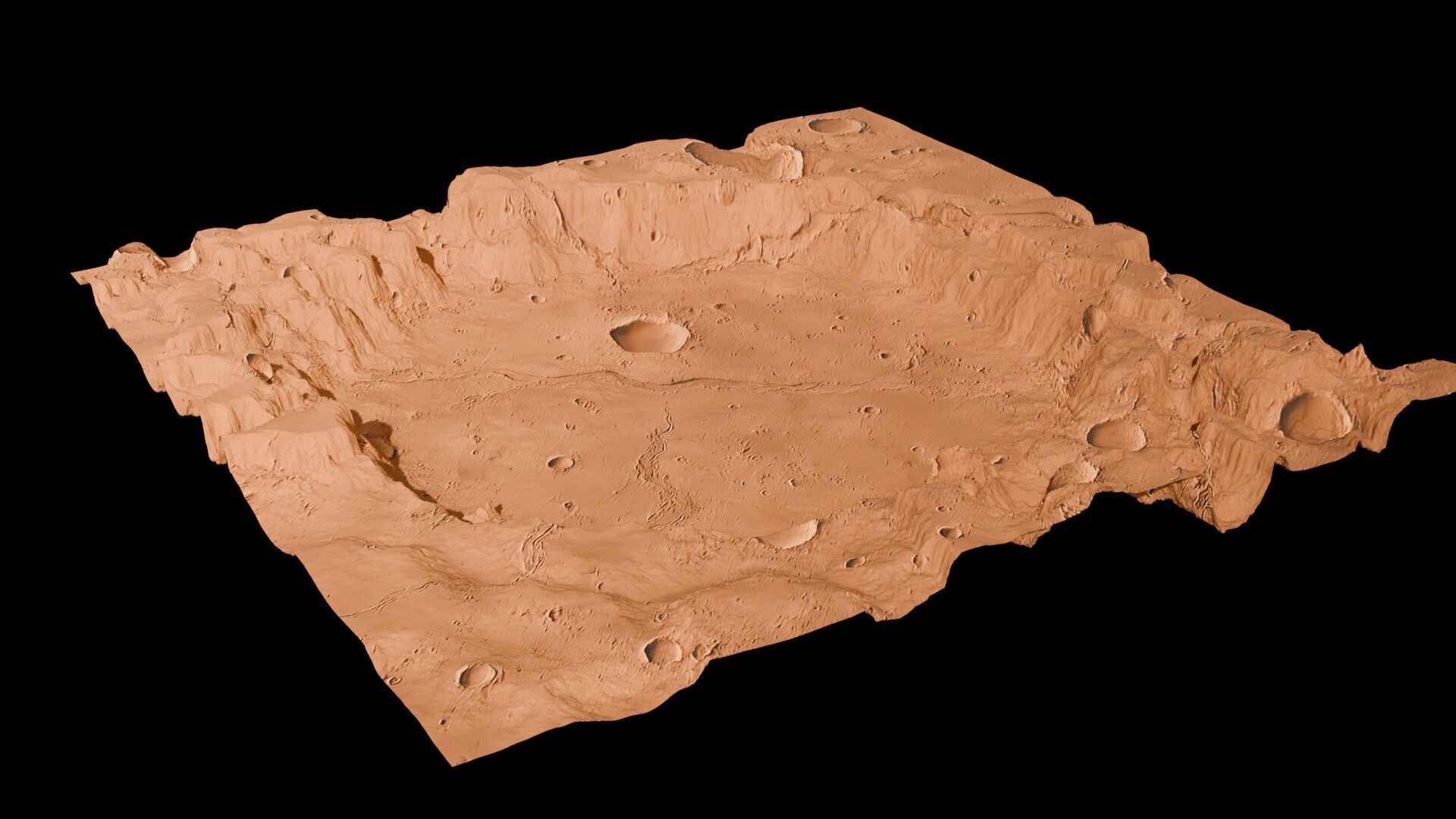 Landscape 3D model Low-poly 3D model_147