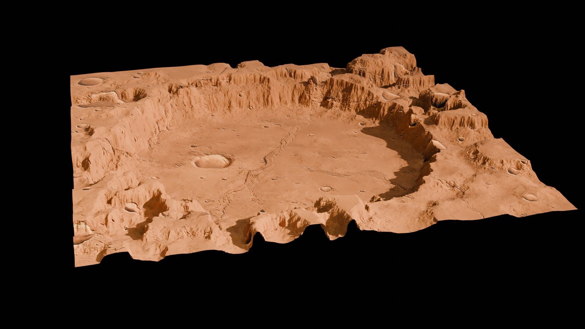 Landscape 3D model Low-poly 3D model_105