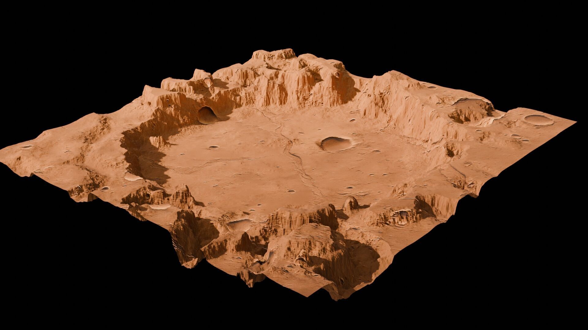 Landscape 3D model Low-poly 3D model_82