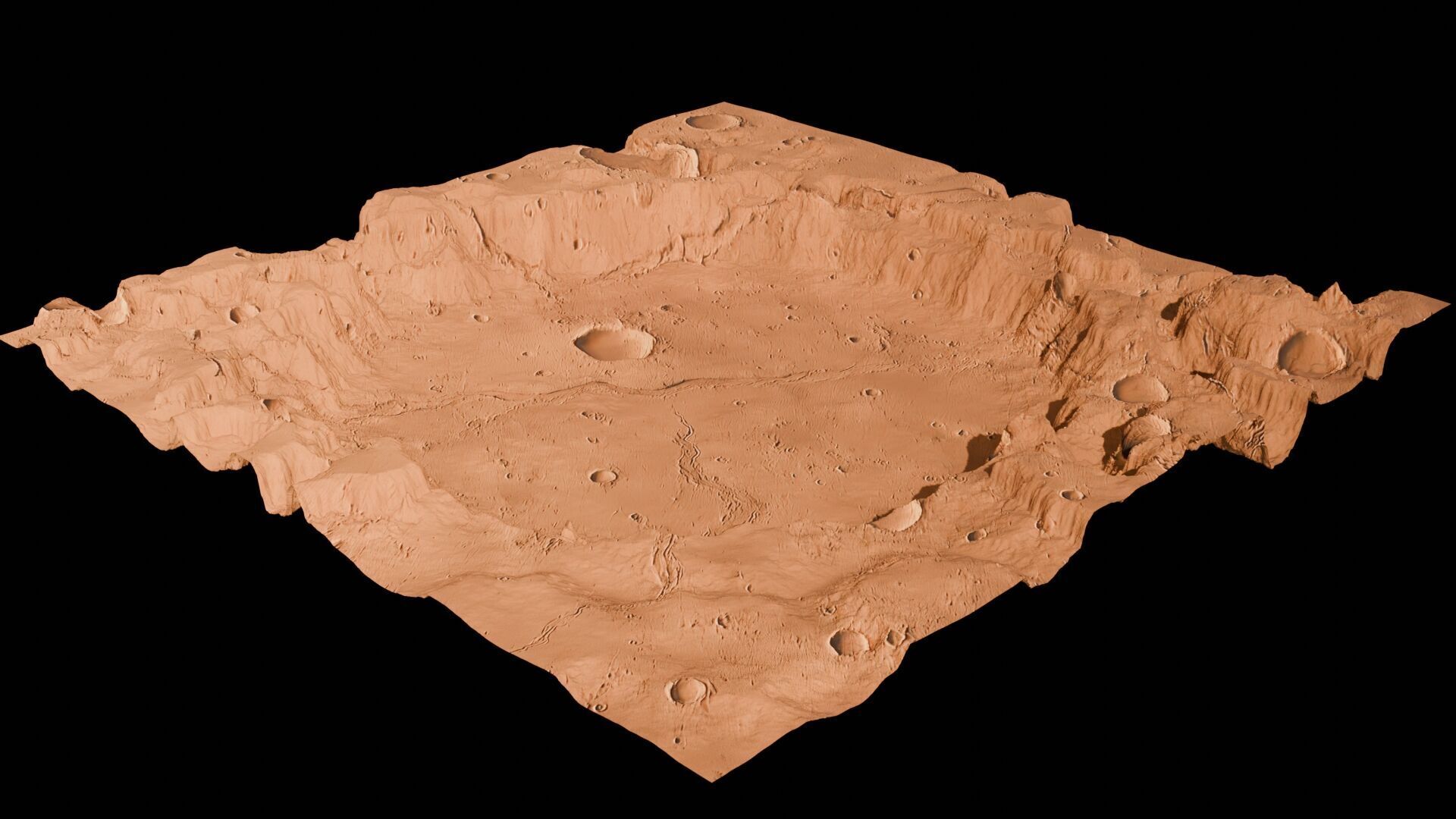 Landscape 3D model Low-poly 3D model_129