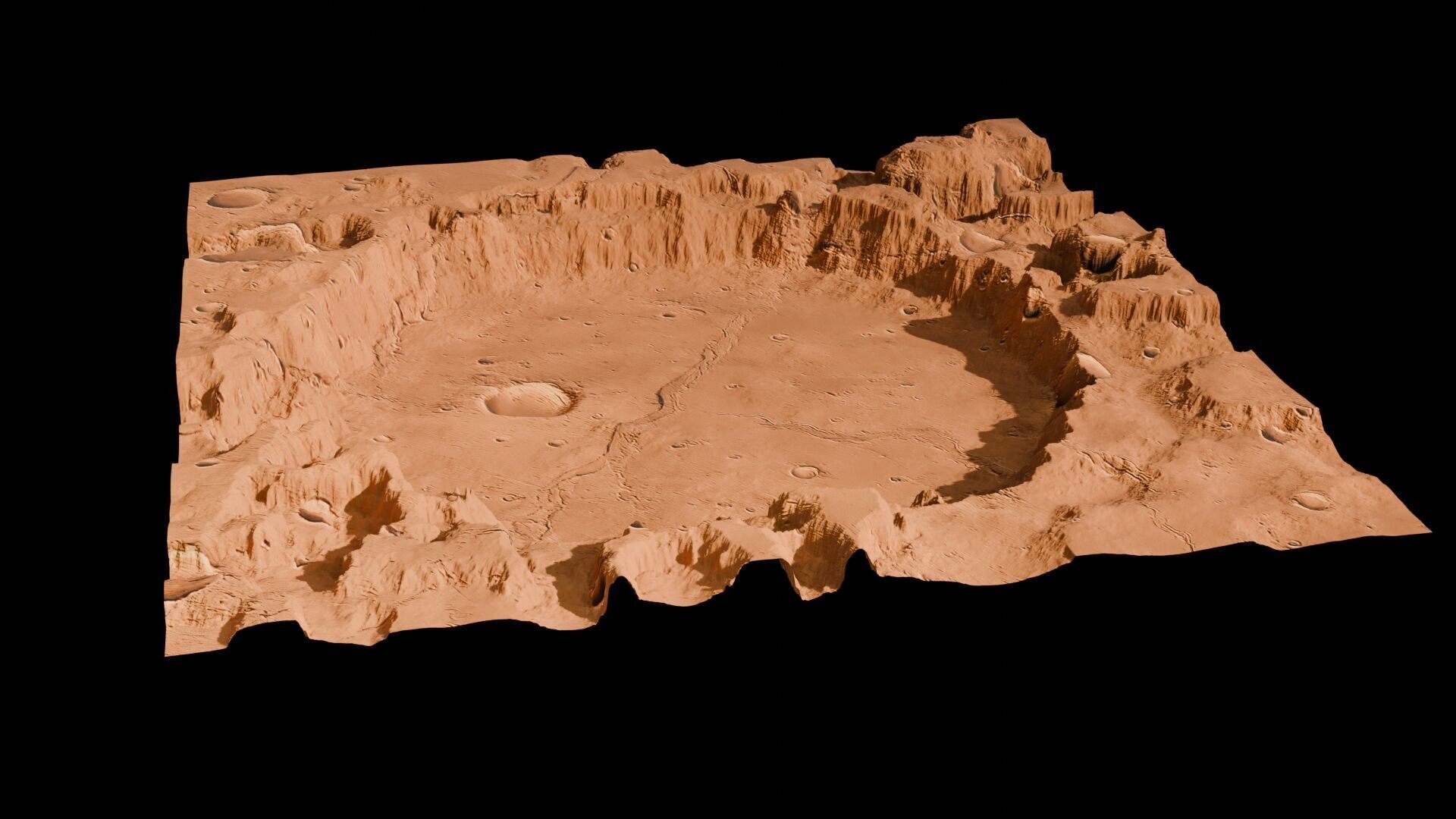 Landscape 3D model Low-poly 3D model_107