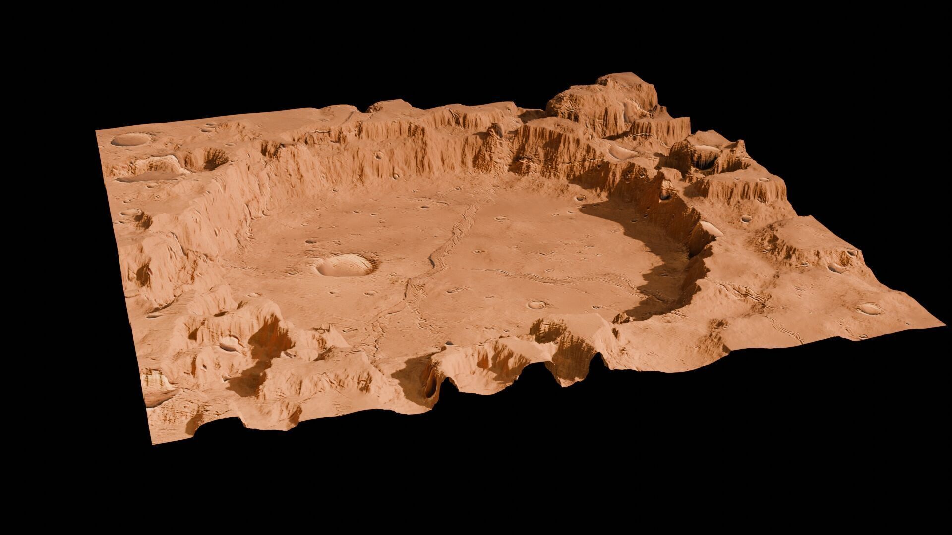 Landscape 3D model Low-poly 3D model_108