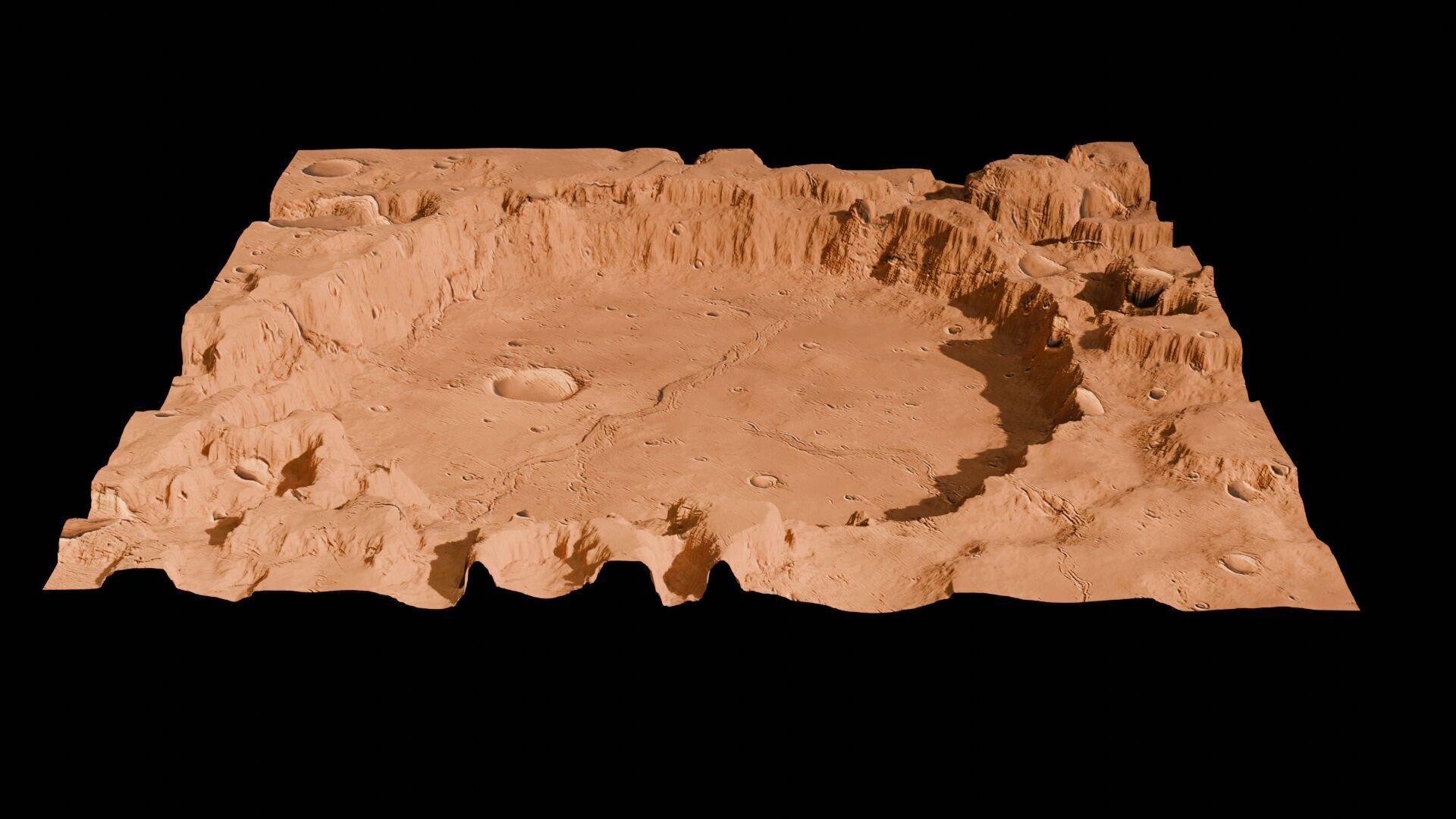 Landscape 3D model Low-poly 3D model_111