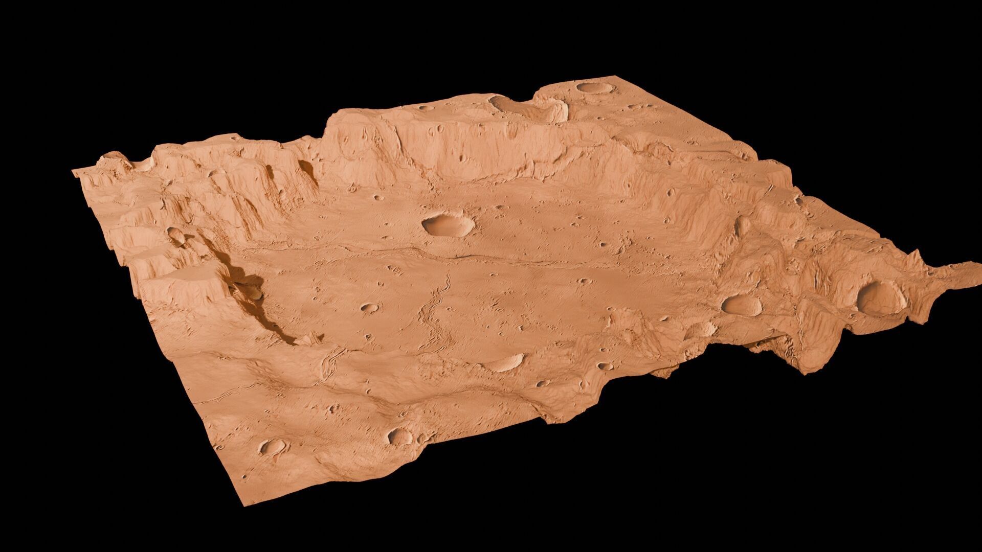 Landscape 3D model Low-poly 3D model_41