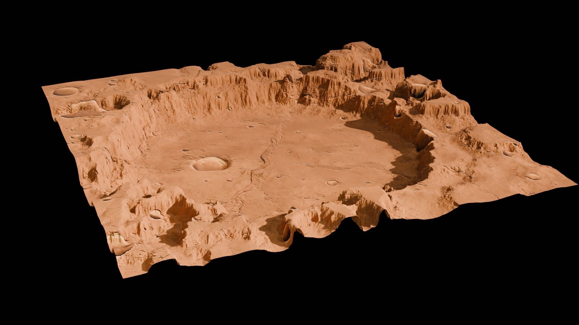 Landscape 3D model Low-poly 3D model_87