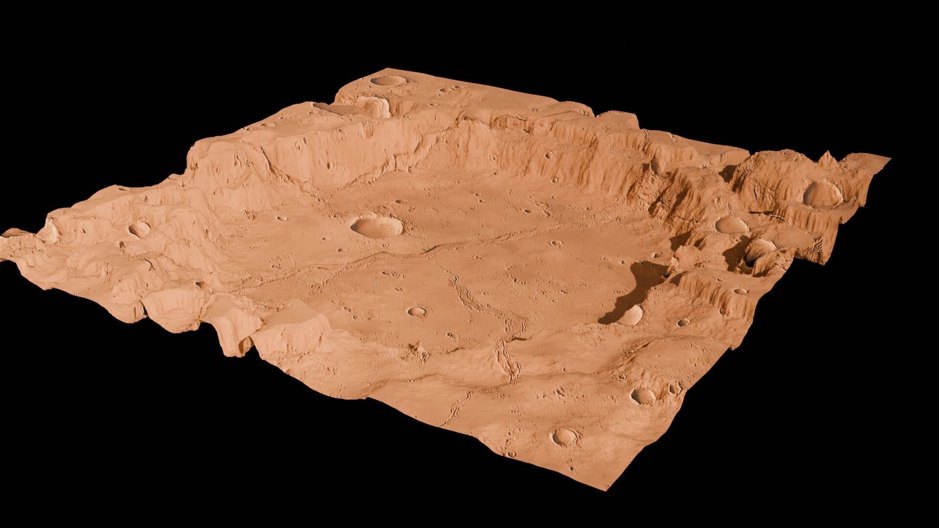 Landscape 3D model Low-poly 3D model_133