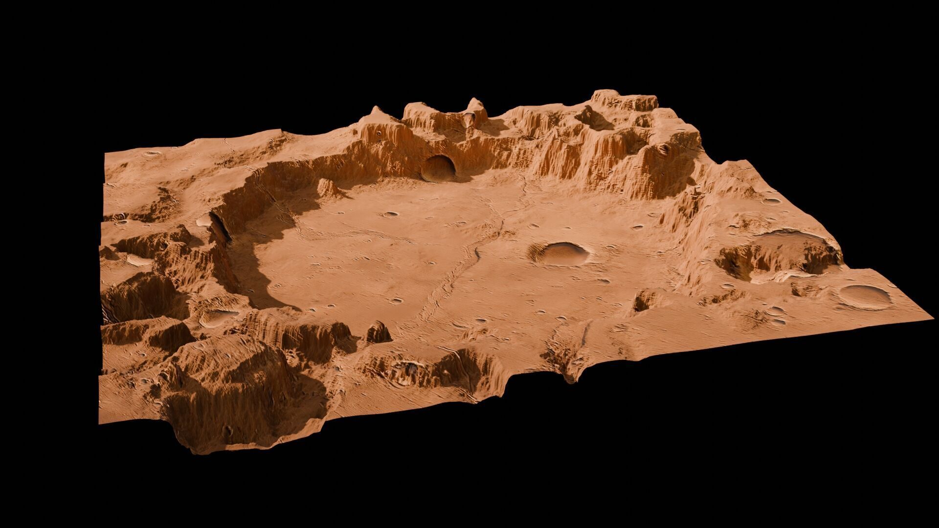 Landscape 3D model Low-poly 3D model_71