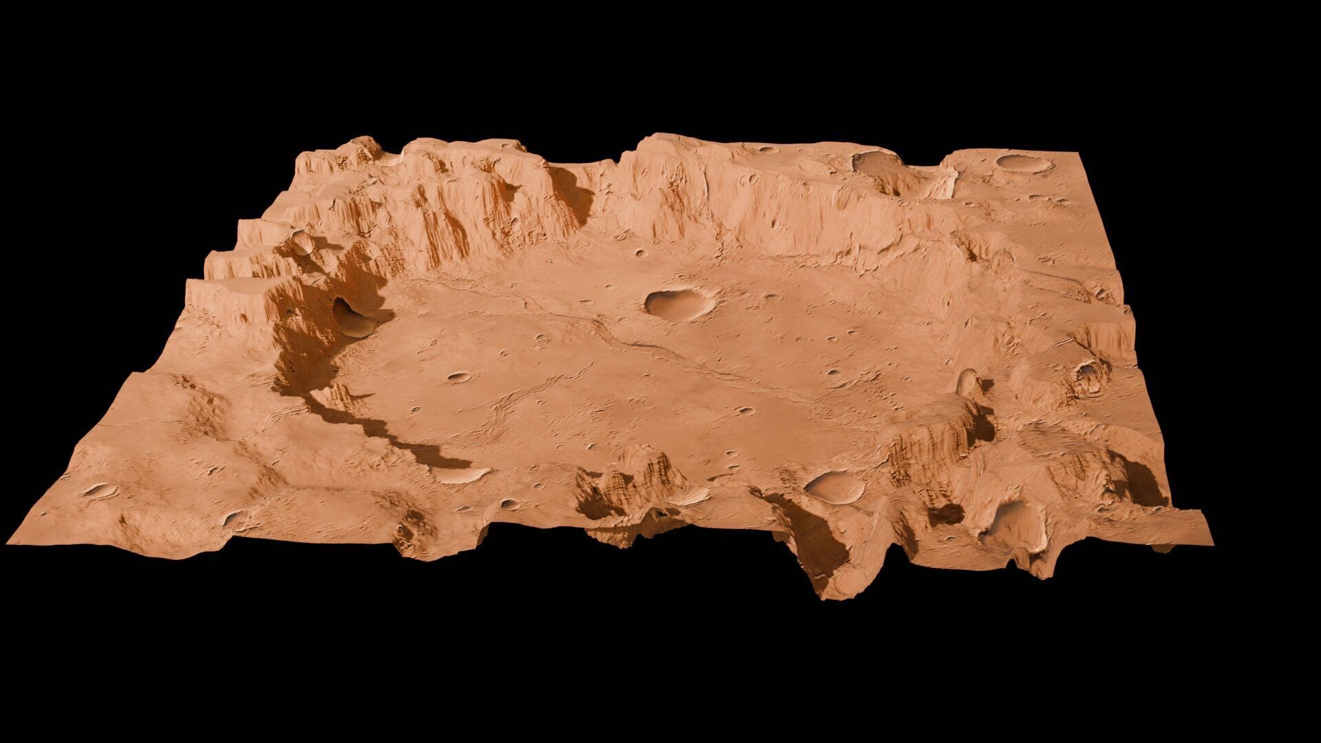 Landscape 3D model Low-poly 3D model_51