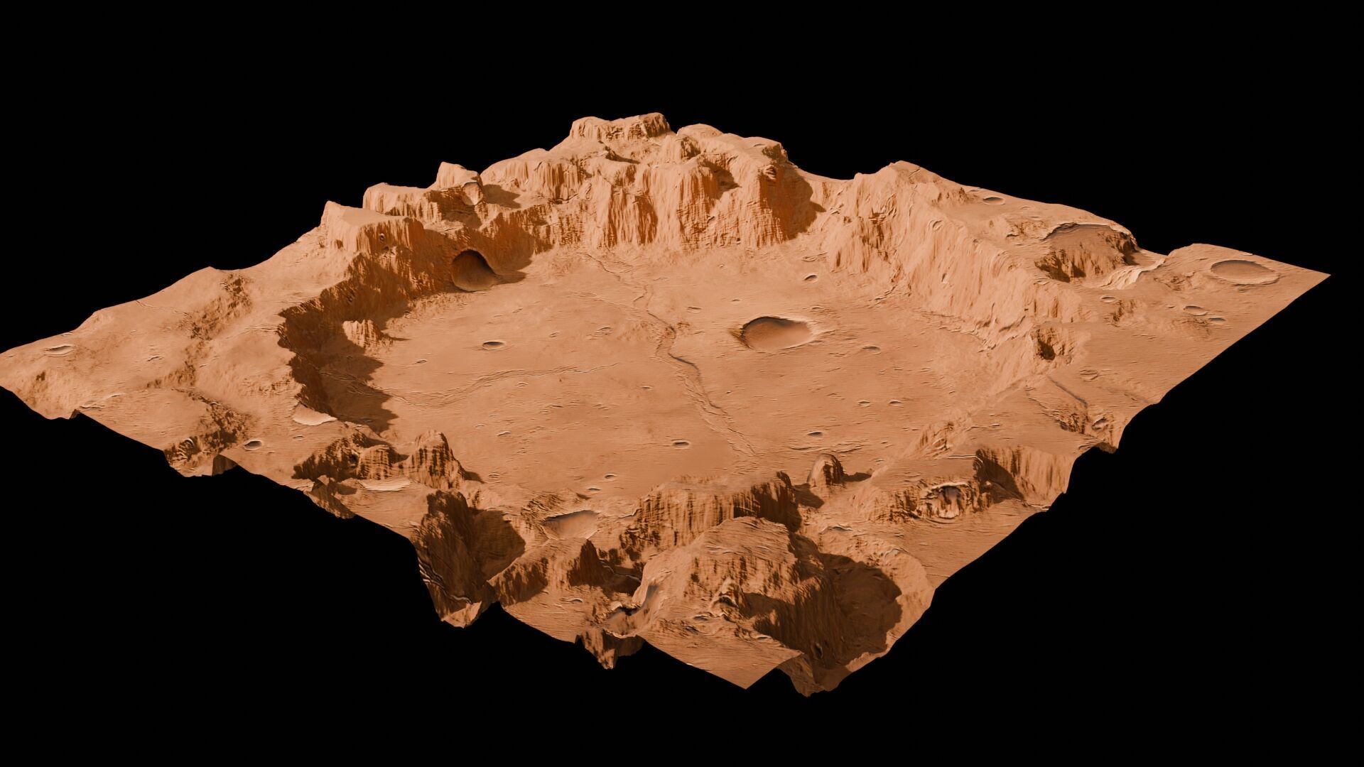 Landscape 3D model Low-poly 3D model_79