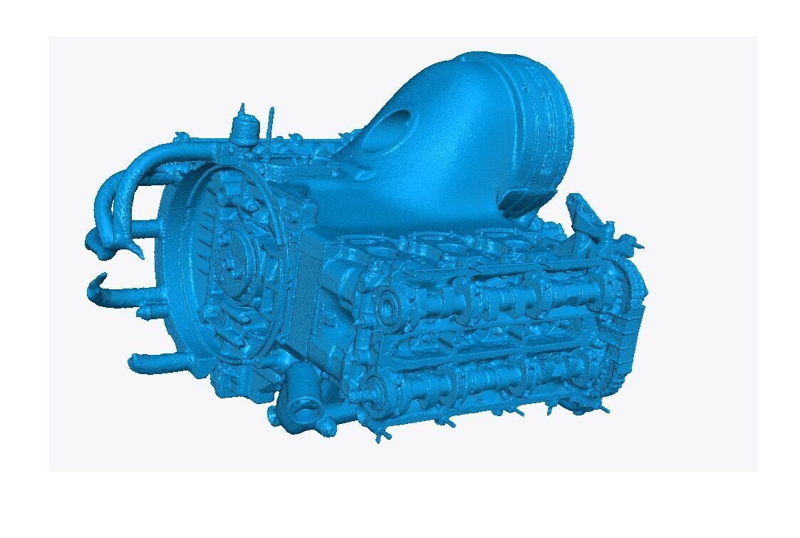 Porsche 959 Engine Scan 3D model_1