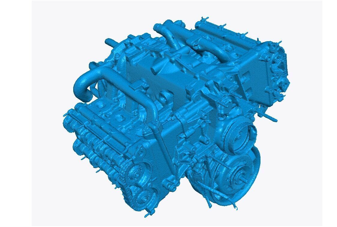 Porsche 959 Engine Scan 3D model_2