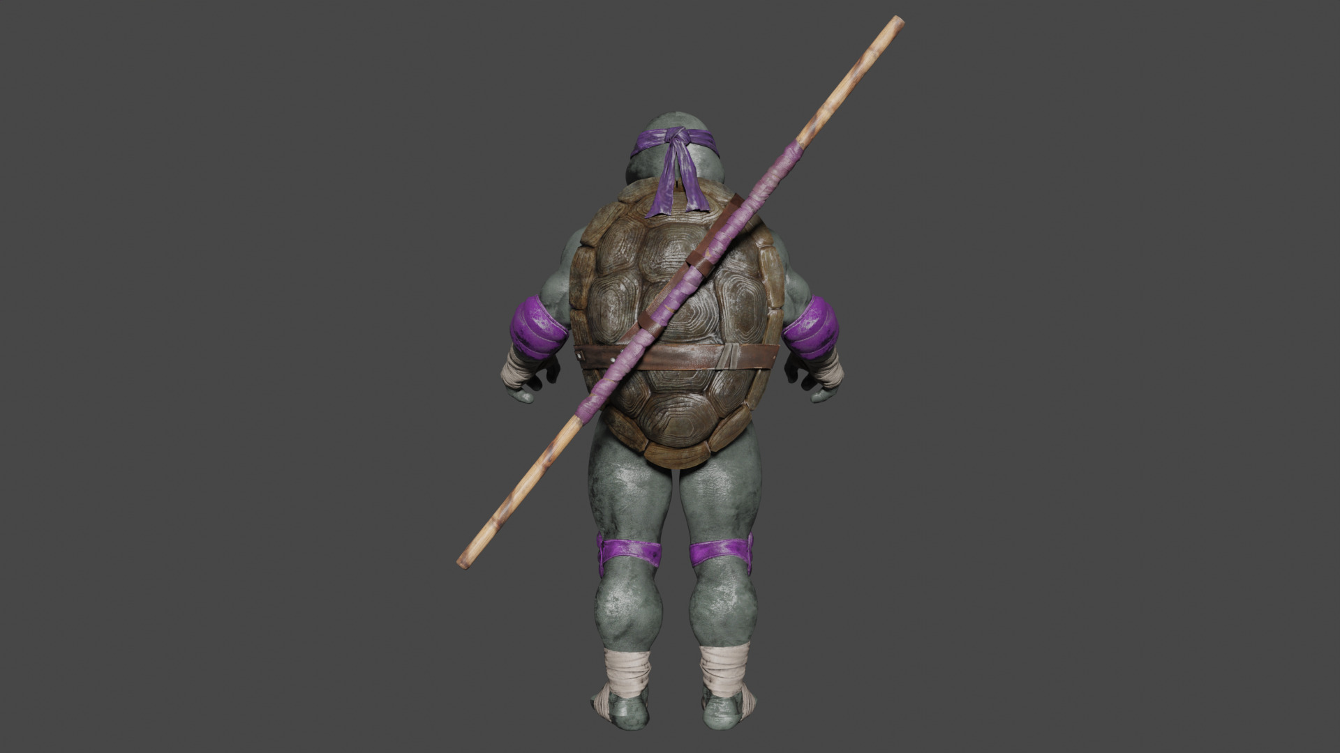 Donatello Low-poly 3D model_4