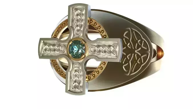 jewelry ring cross celtic ornament