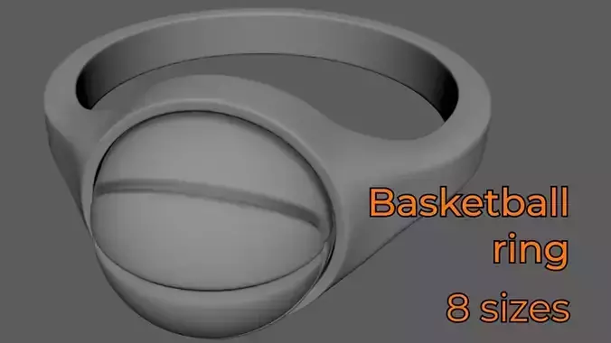 Basketball Ring Finger Jewelry