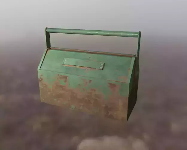 Metal Toolbox Low-poly 3D model