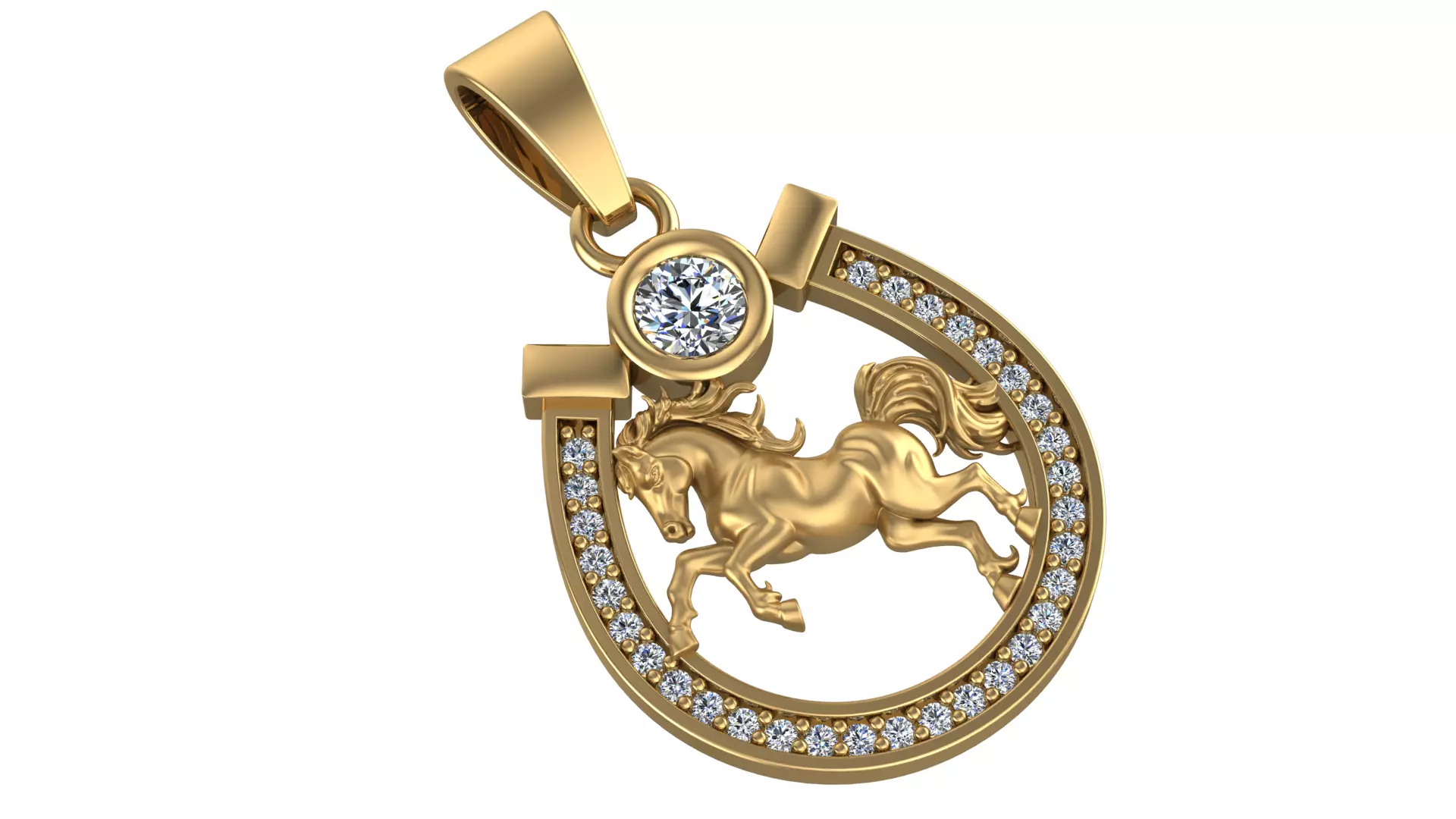 Horse Pendant New-2 3D print model