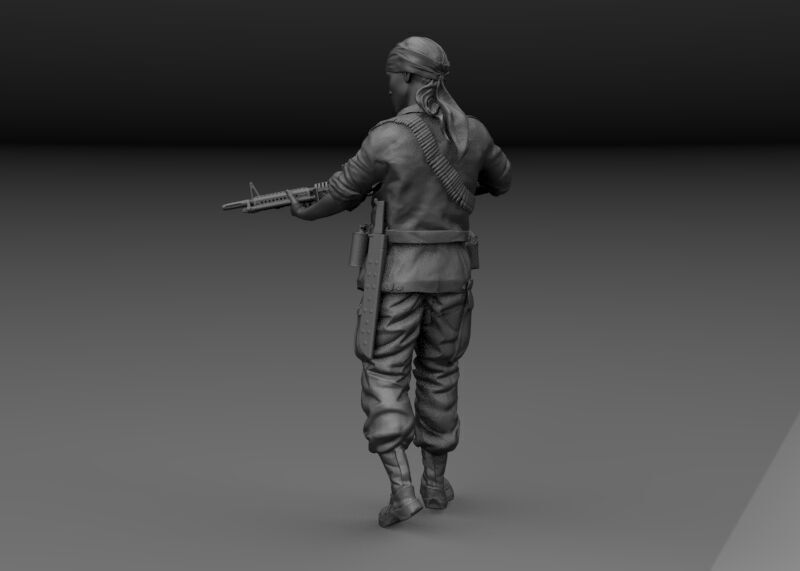 AMERICAN SOLDIER VIETNAM M60 3D print model_3