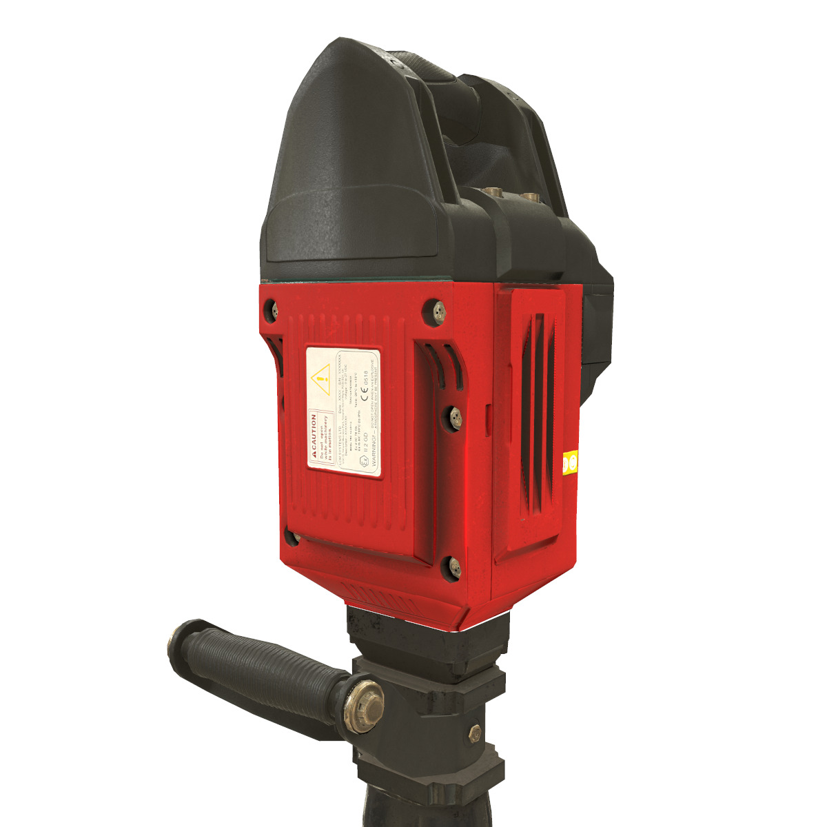 Jackhammer Low Poly Low-poly 3D model_9