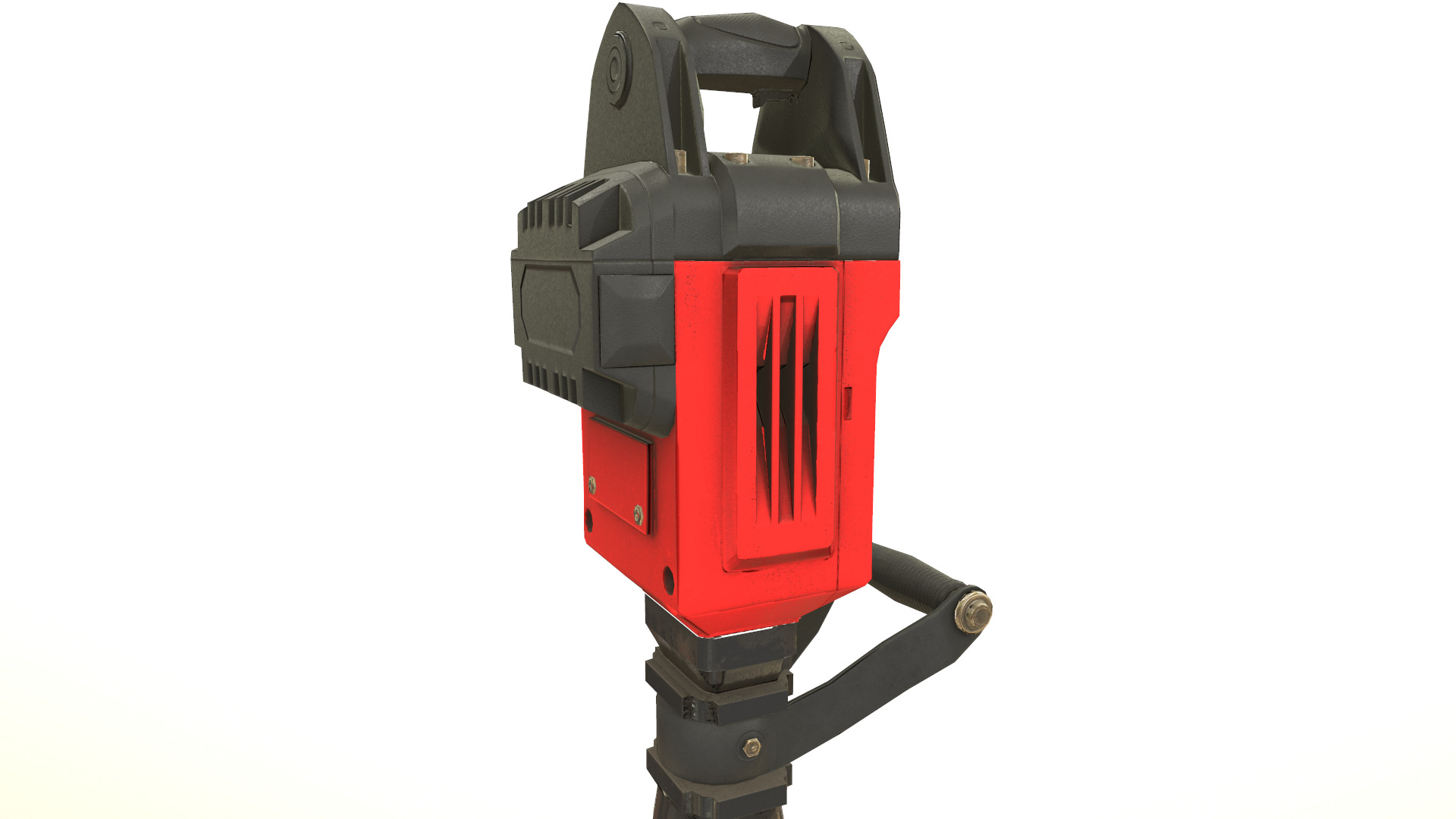 Jackhammer Low Poly Low-poly 3D model_18