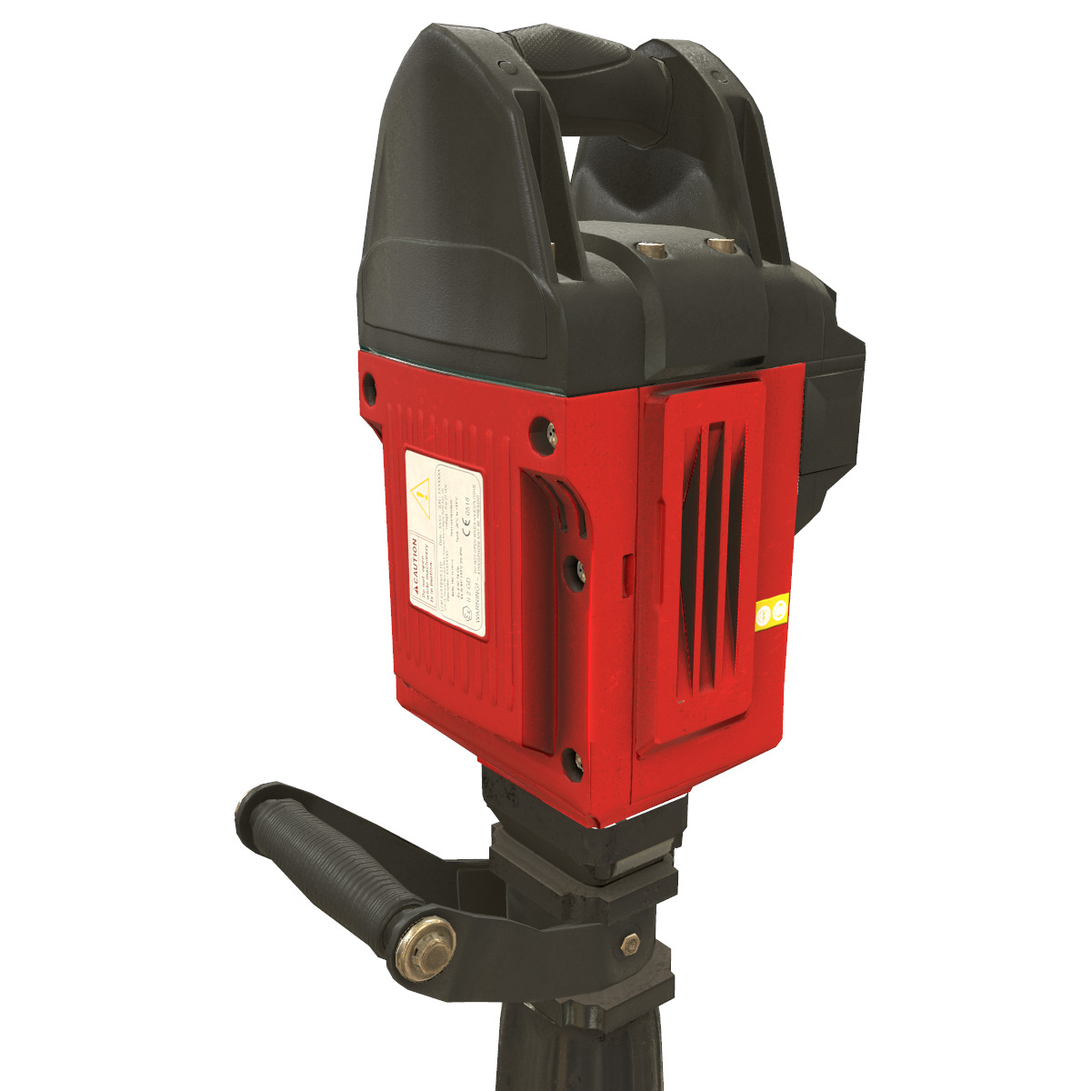 Jackhammer Low Poly Low-poly 3D model_5