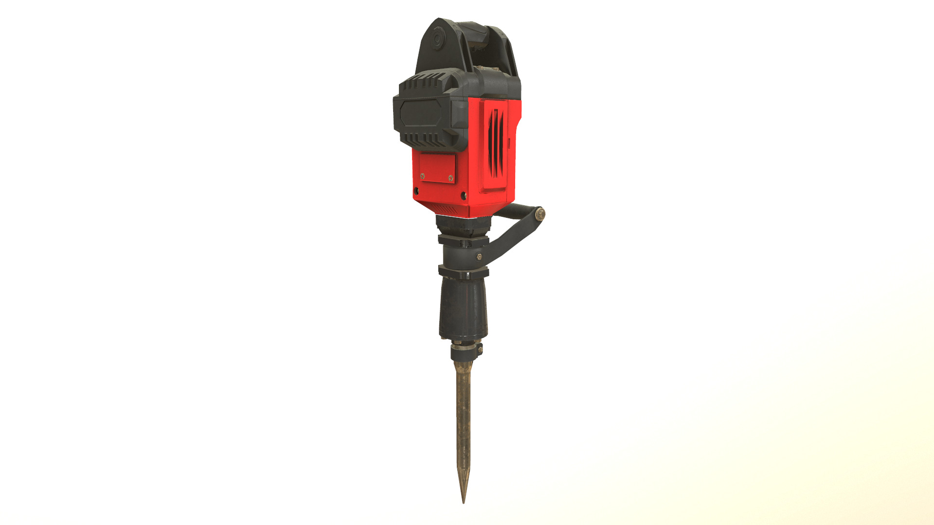 Jackhammer Low Poly Low-poly 3D model_19