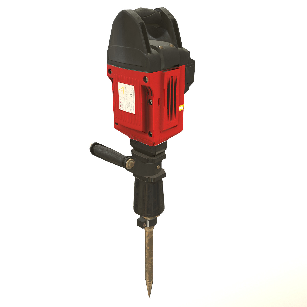 Jackhammer Low Poly Low-poly 3D model_4