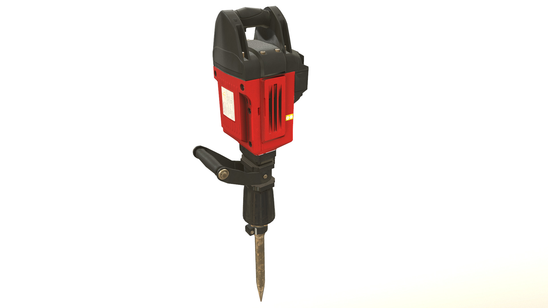 Jackhammer Low Poly Low-poly 3D model_23