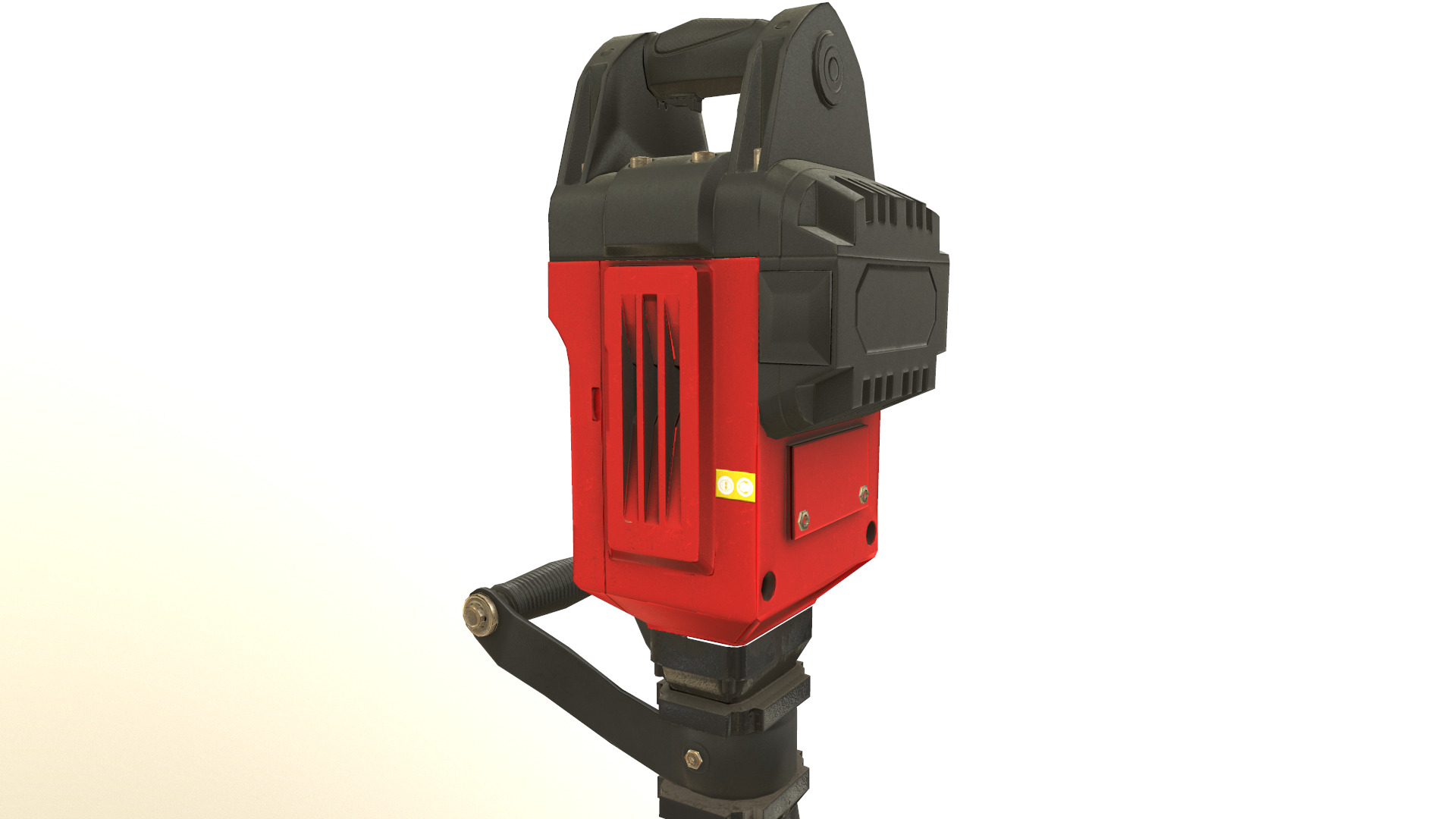 Jackhammer Low Poly Low-poly 3D model_13