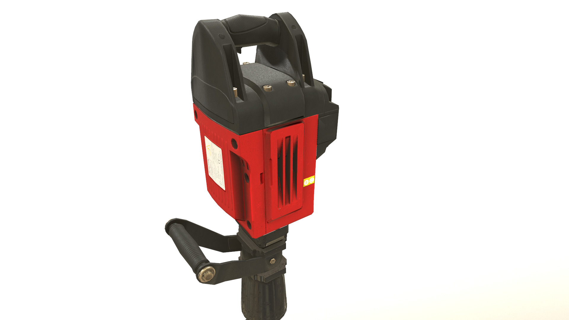 Jackhammer Low Poly Low-poly 3D model_22