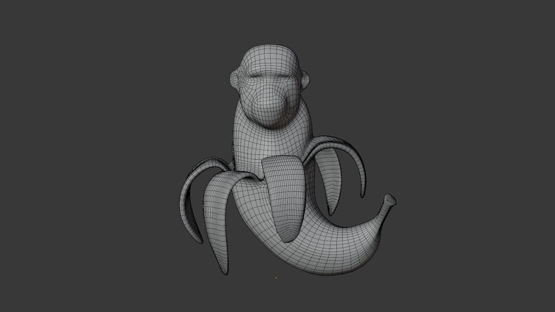 Chimpanzini Bananini Low-poly 3D model_6
