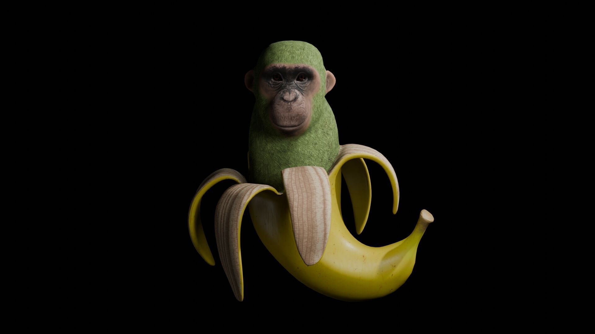 Chimpanzini Bananini Low-poly 3D model_1