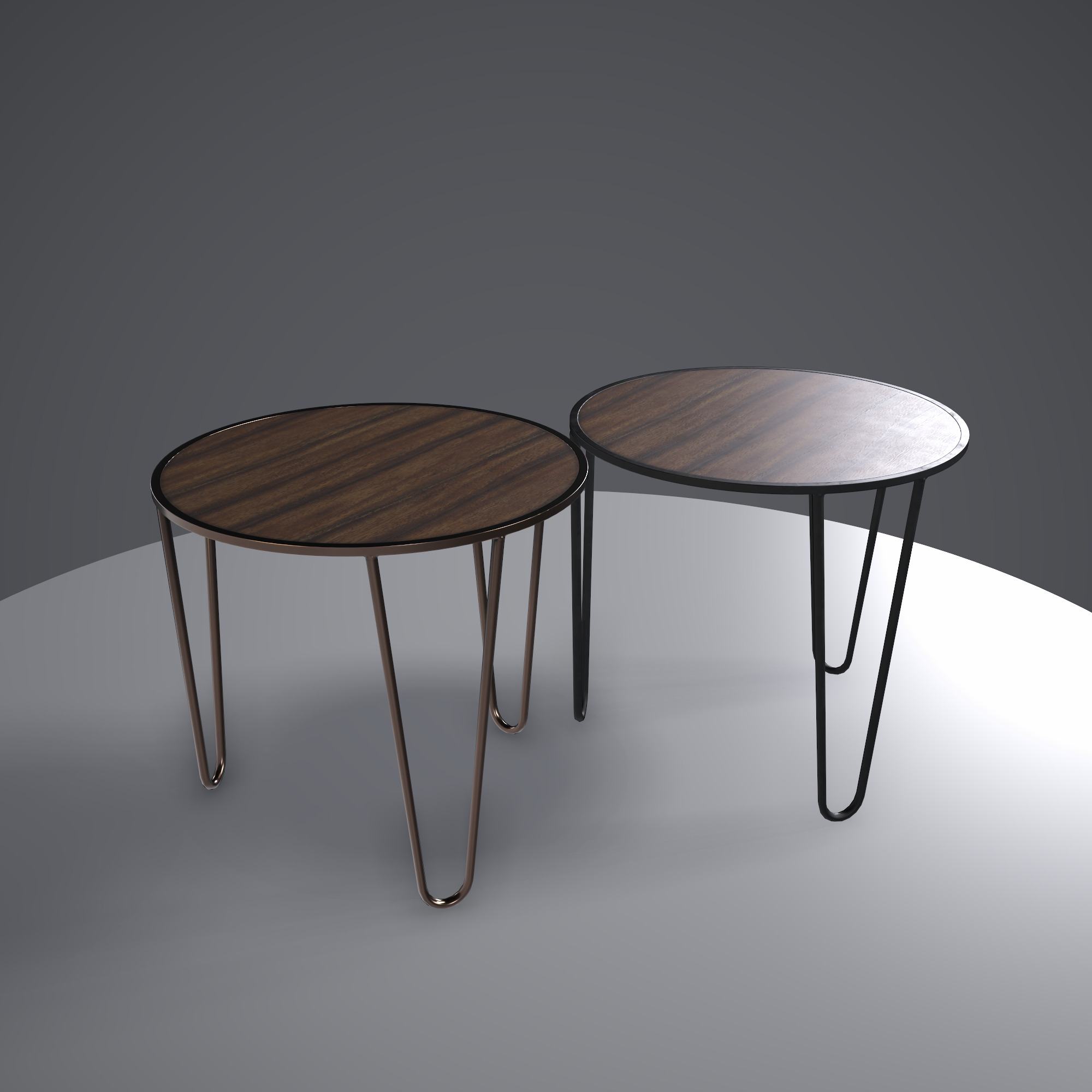 Coffee Table ar vr optimized Low-poly 3D model_5