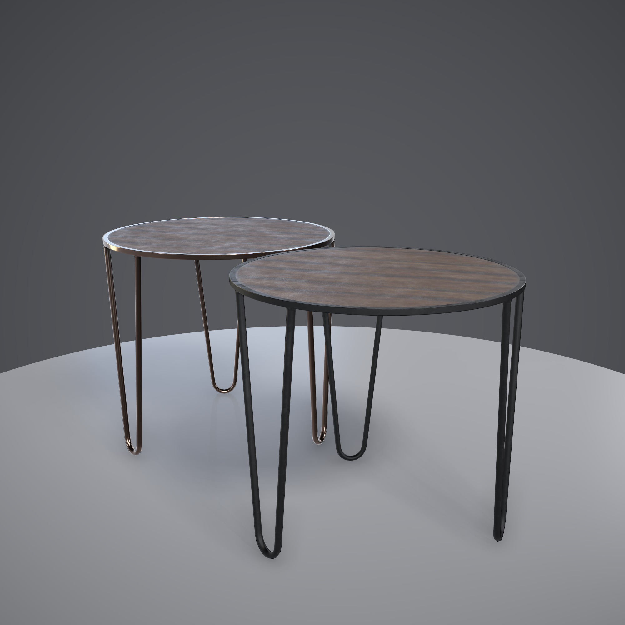 Coffee Table ar vr optimized Low-poly 3D model_4
