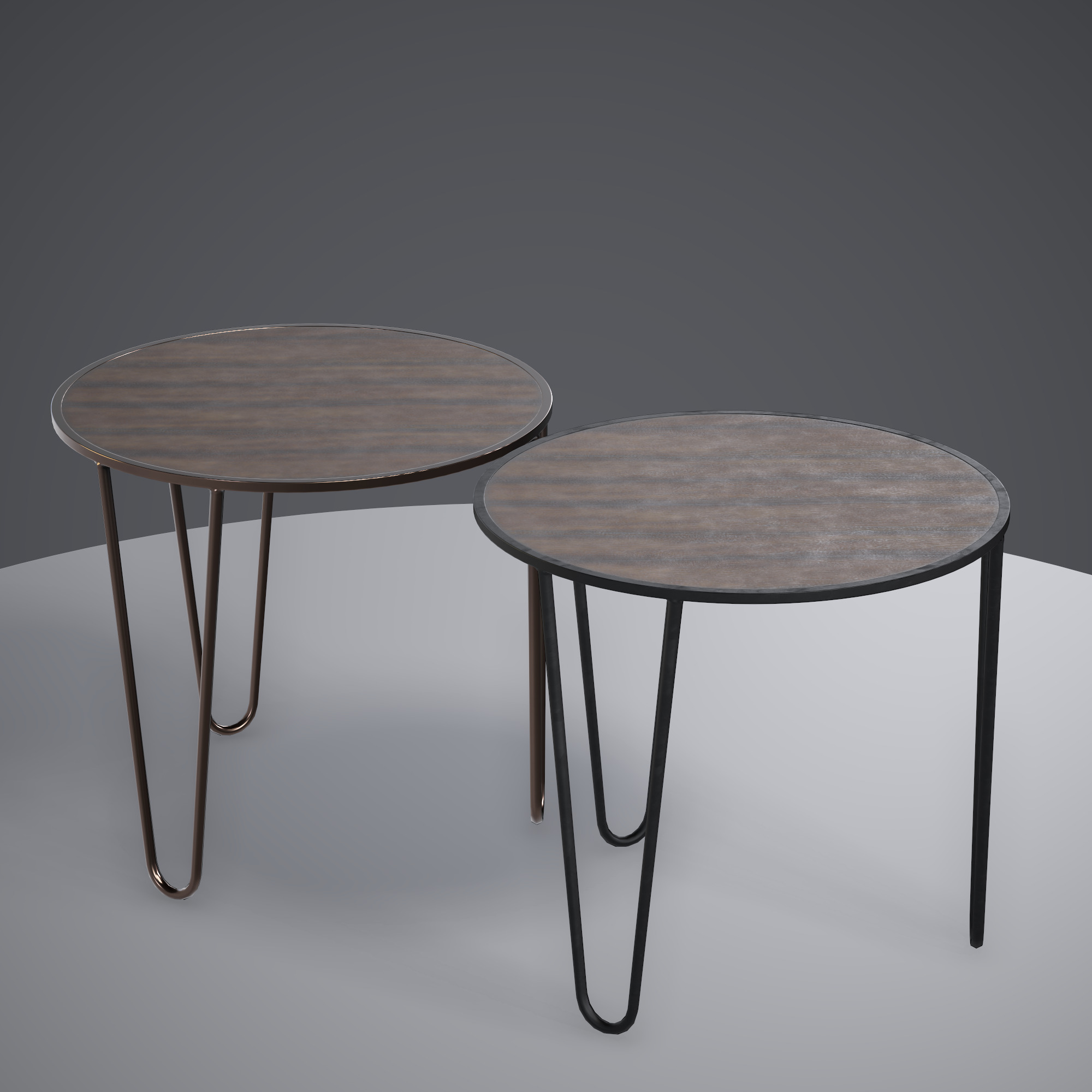 Coffee Table ar vr optimized Low-poly 3D model_2