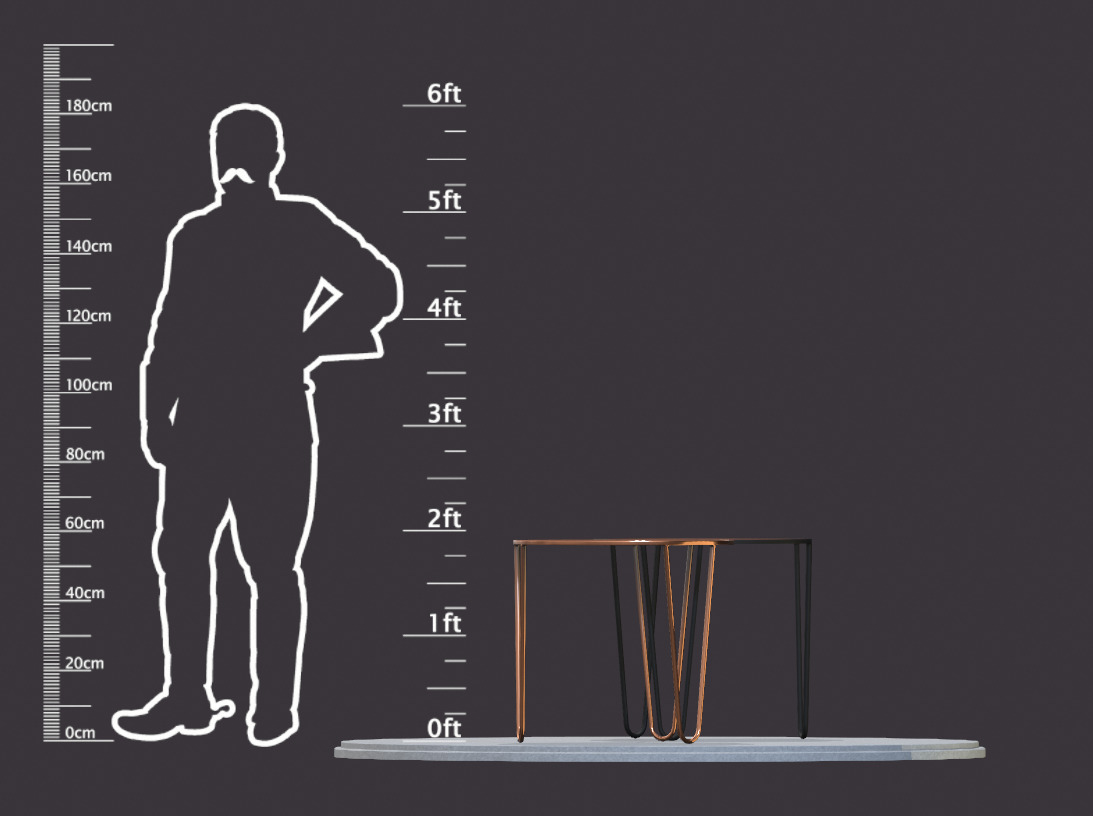 Coffee Table ar vr optimized Low-poly 3D model_8