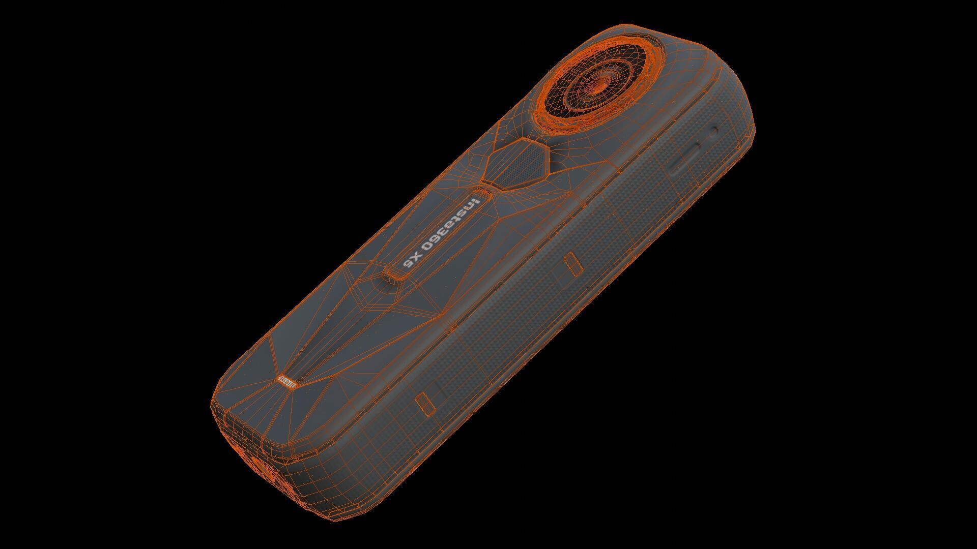 Insta360 X5 Low-poly 3D model_20